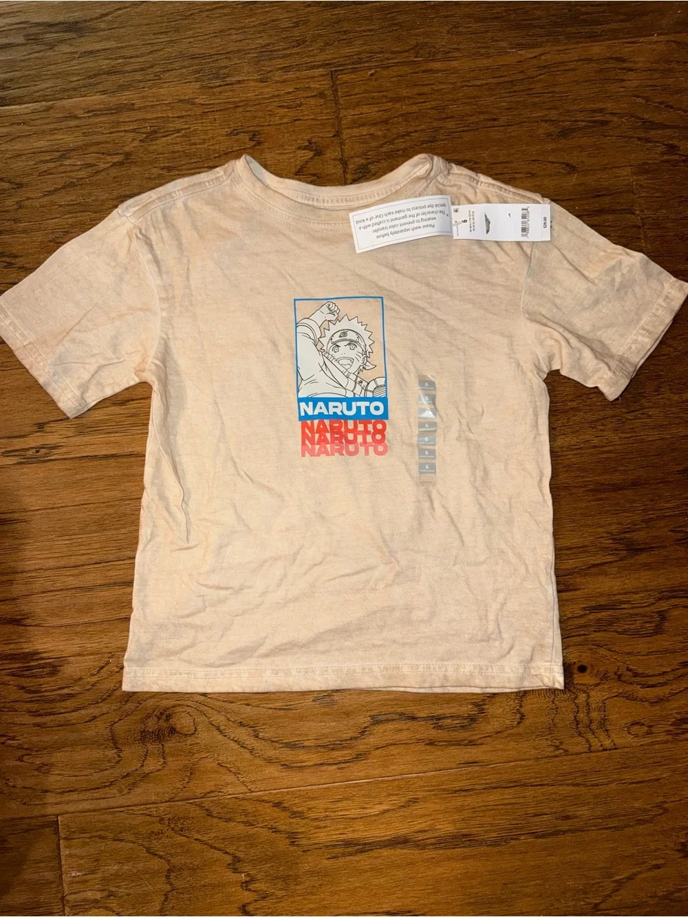 Oshkosh Naruto  Graphic Tee for Kids - Light Peach